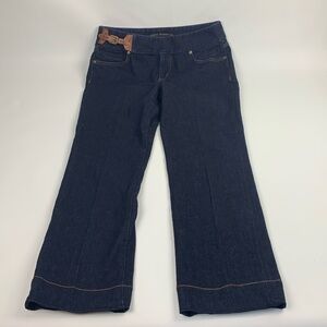 Lauren Ralph Lauren Denim Dark wash jeans Size 6 Leather buckle RL Straight NWOT